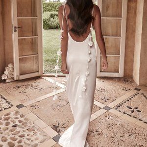 Meshki Elenora Rose Gown - White